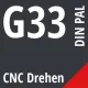 G33 DIN / PAL CNC Drehen