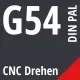 G54 DIN / PAL CNC Drehen