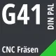 G41 DIN / PAL CNC Fräsen